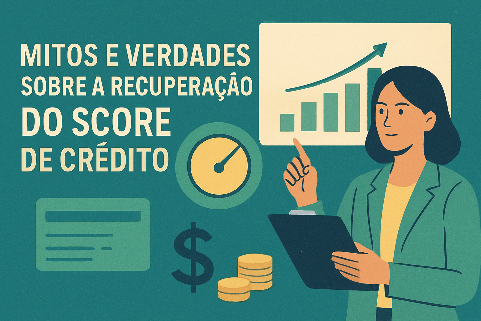 Imagem ilustrativa sobre Mitos e verdades sobre a recuperação do score de crédito, categoria Score de Crédito