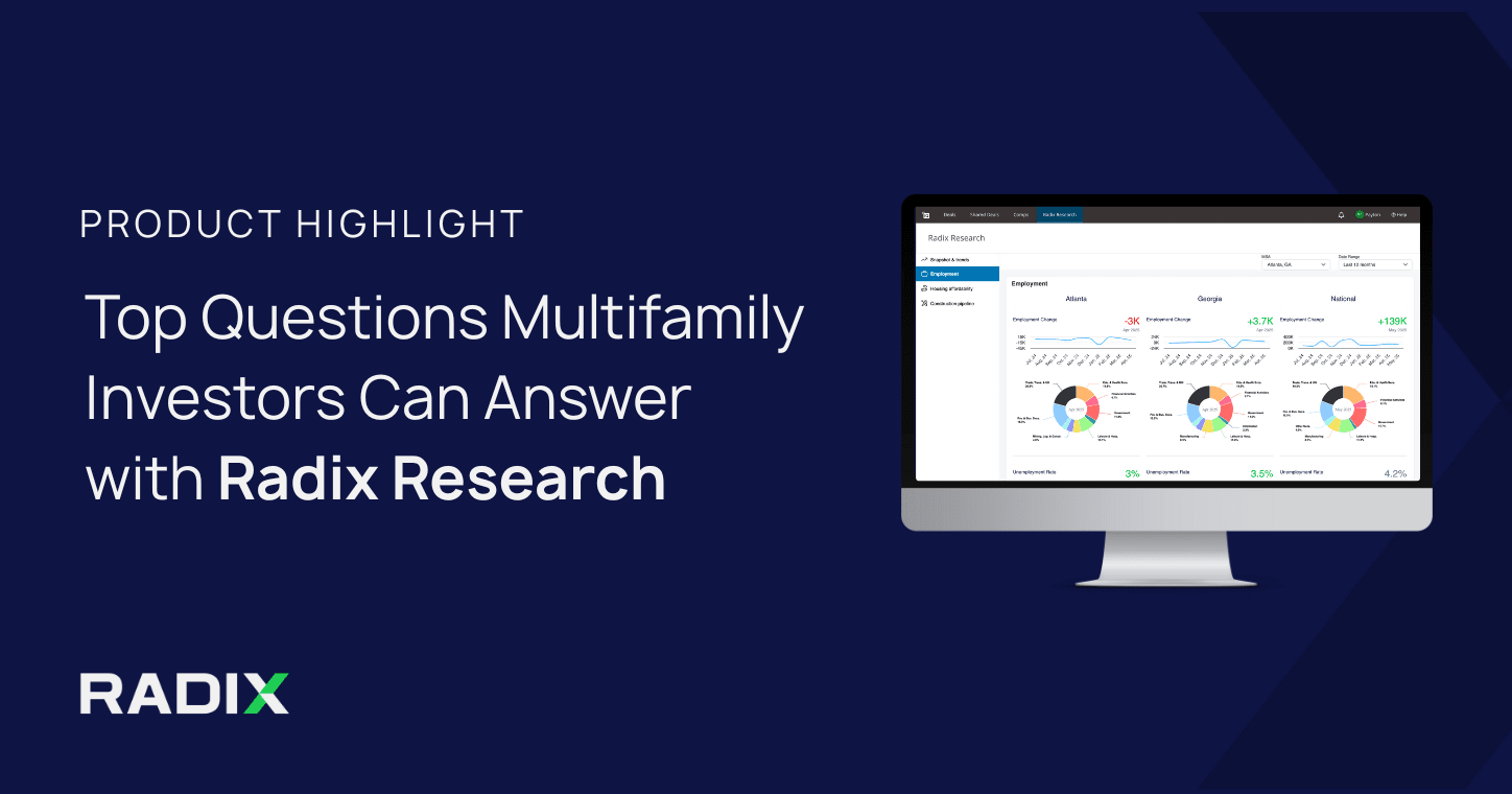 Top Questions Multifamily Investors Can Answer with Radix Research ...