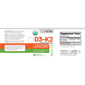 Organic D3-K2 2000 label