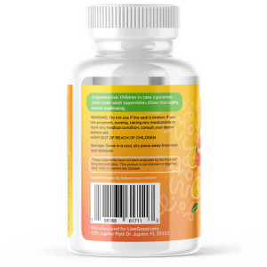 Organic Children's Multi-Vitamin Gummies label