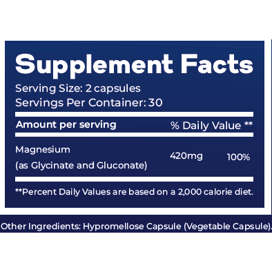 Ultra Magnesium Complex supplement facts