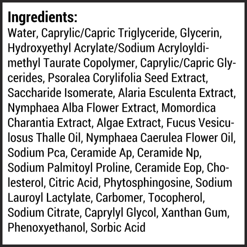 VitaGlow Hydrating Moisturizer supplement facts