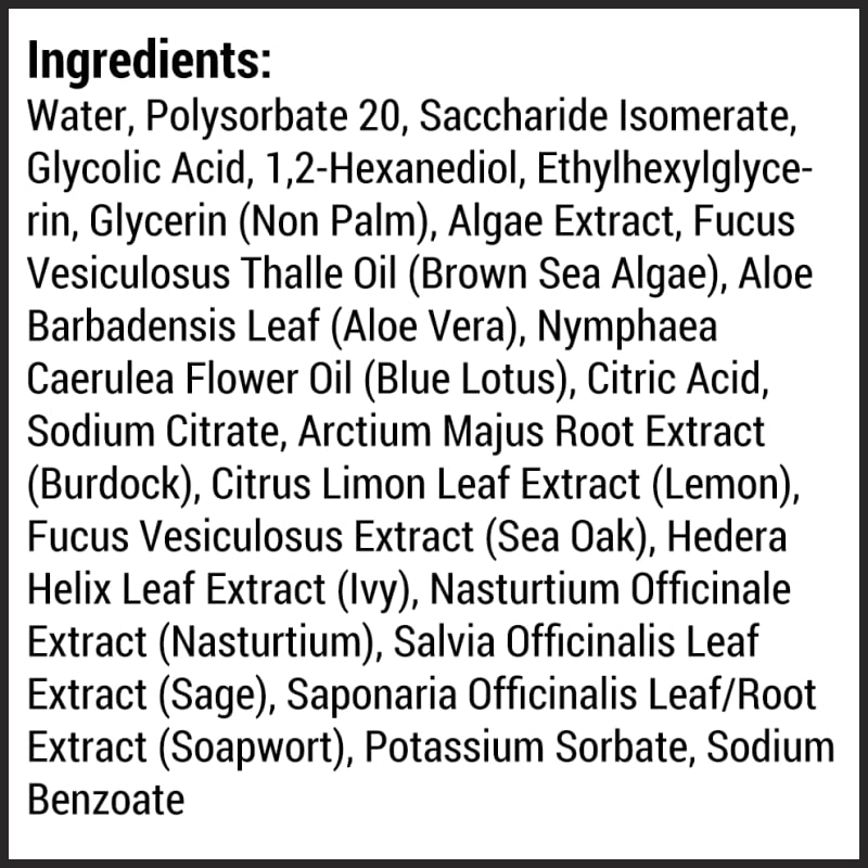 Herbal Radiance Enriched Toner supplement facts