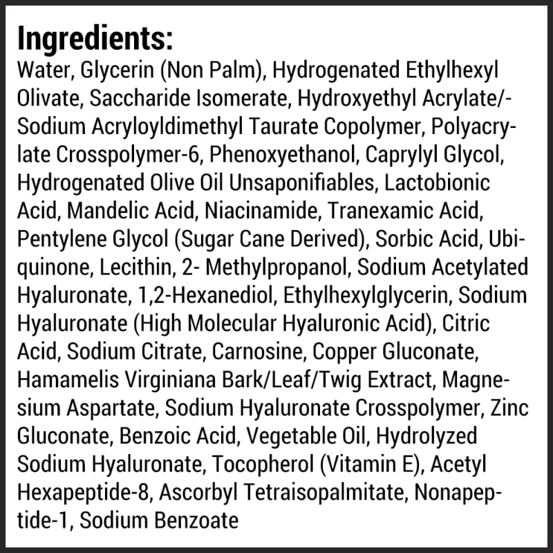 Ageless Renewal supplement facts