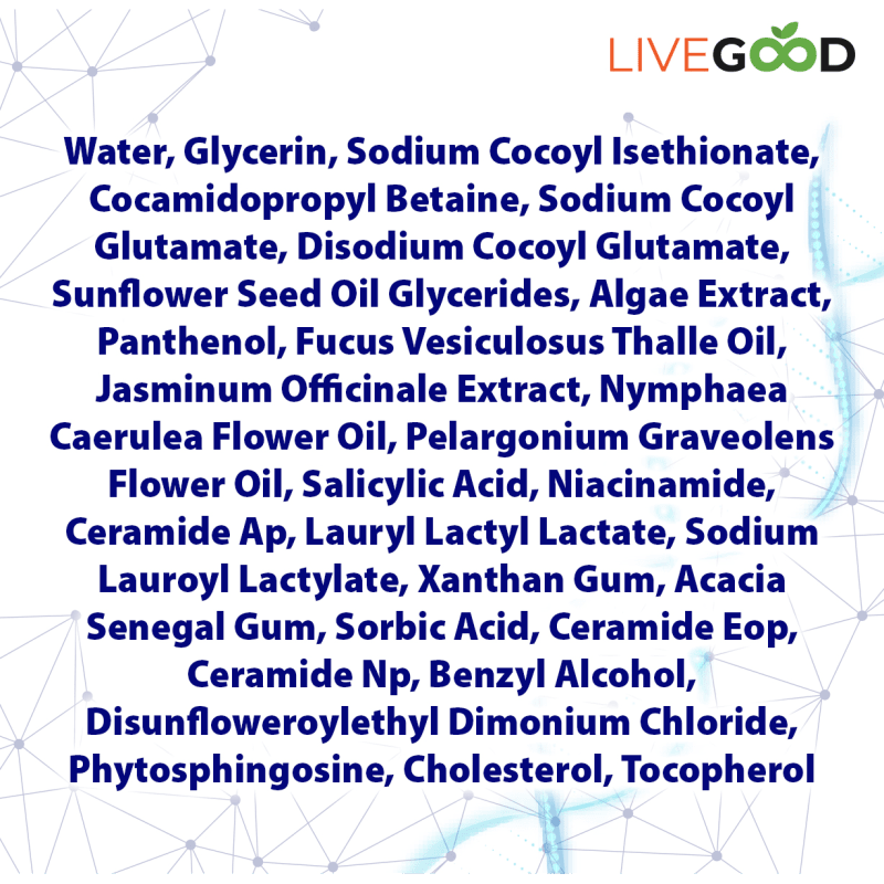 BioCleanse Facial Cleanser supplement facts
