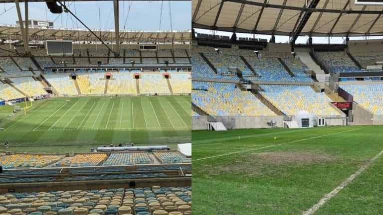 Obras da NFL no Maracanã preocupam Flamengo com gramado