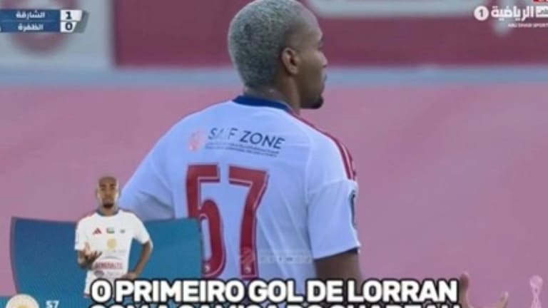 Ex-Flamengo Lorran marca primeiro gol pelo Sharjah nos Emirados Árabes