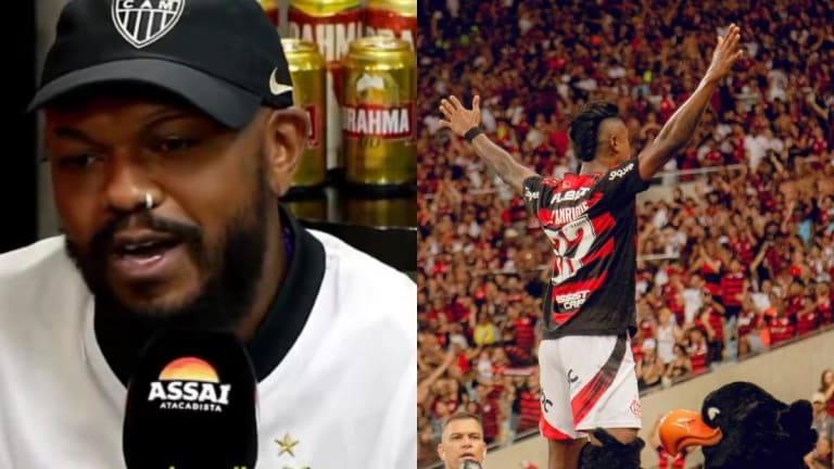 Rapper Djonga afirma que Bruno Henrique torce para o Atlético Mineiro
