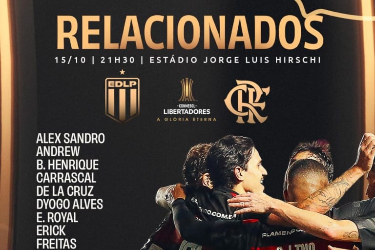Flamengo divulga relacionados para semifinal da Libertadores com cinco desfalques