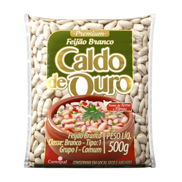 Feijão Branco Caldo de Ouro T1 500g
