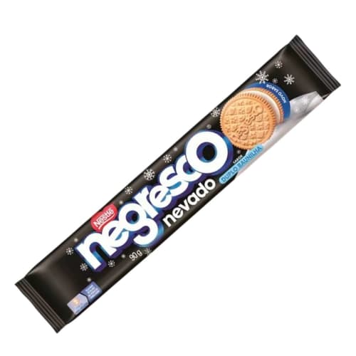 Biscoito Recheado Negresco Nevado Duplo Baunilha 90g Nestlé