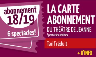 carte d'abonnement theatre