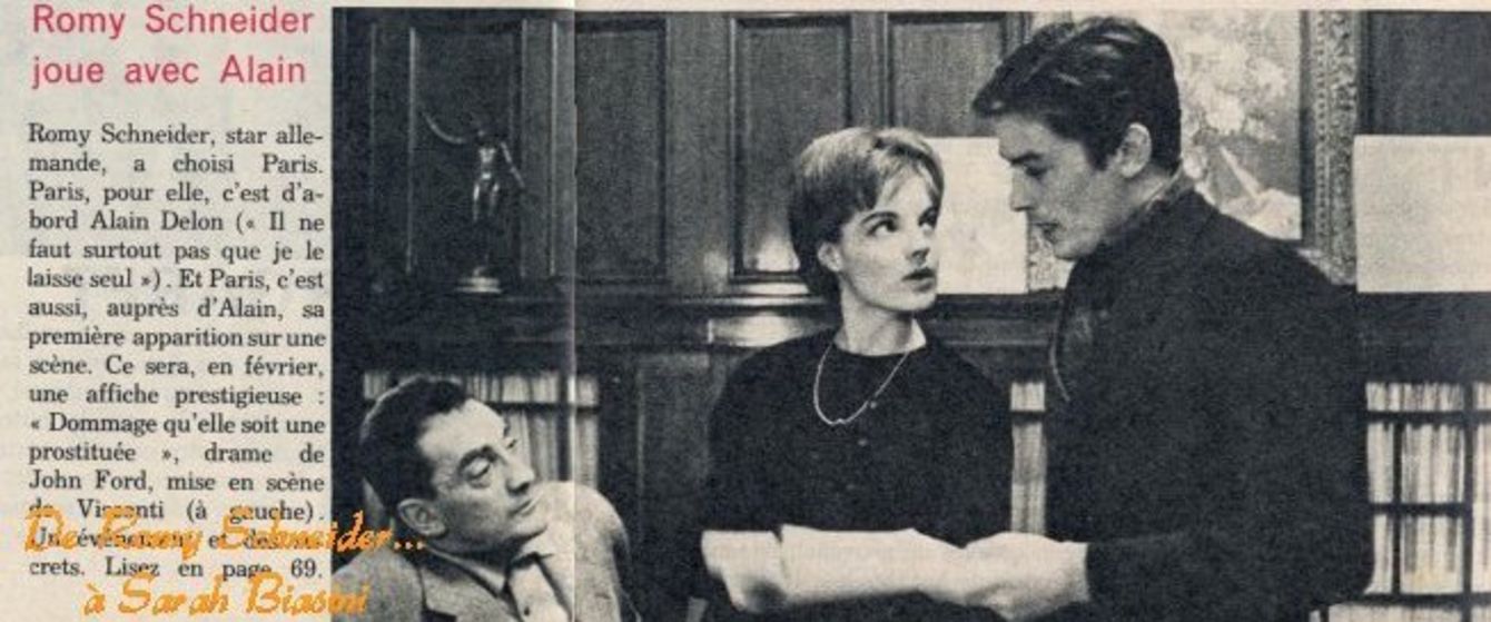 dommage qu'elle soit une putain article, avec Alain Delon et Romy Schneider