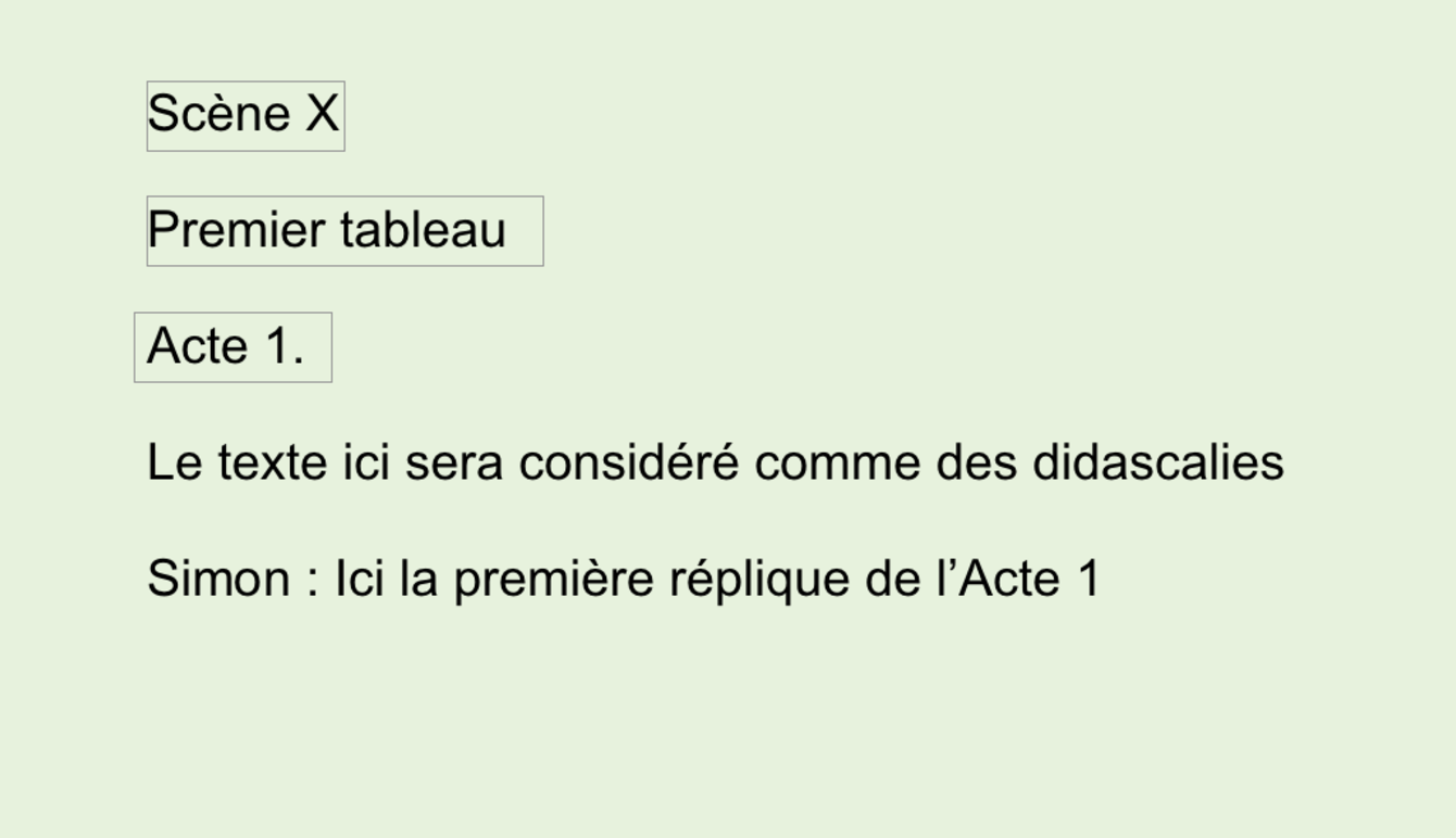 Séparateurs de scène