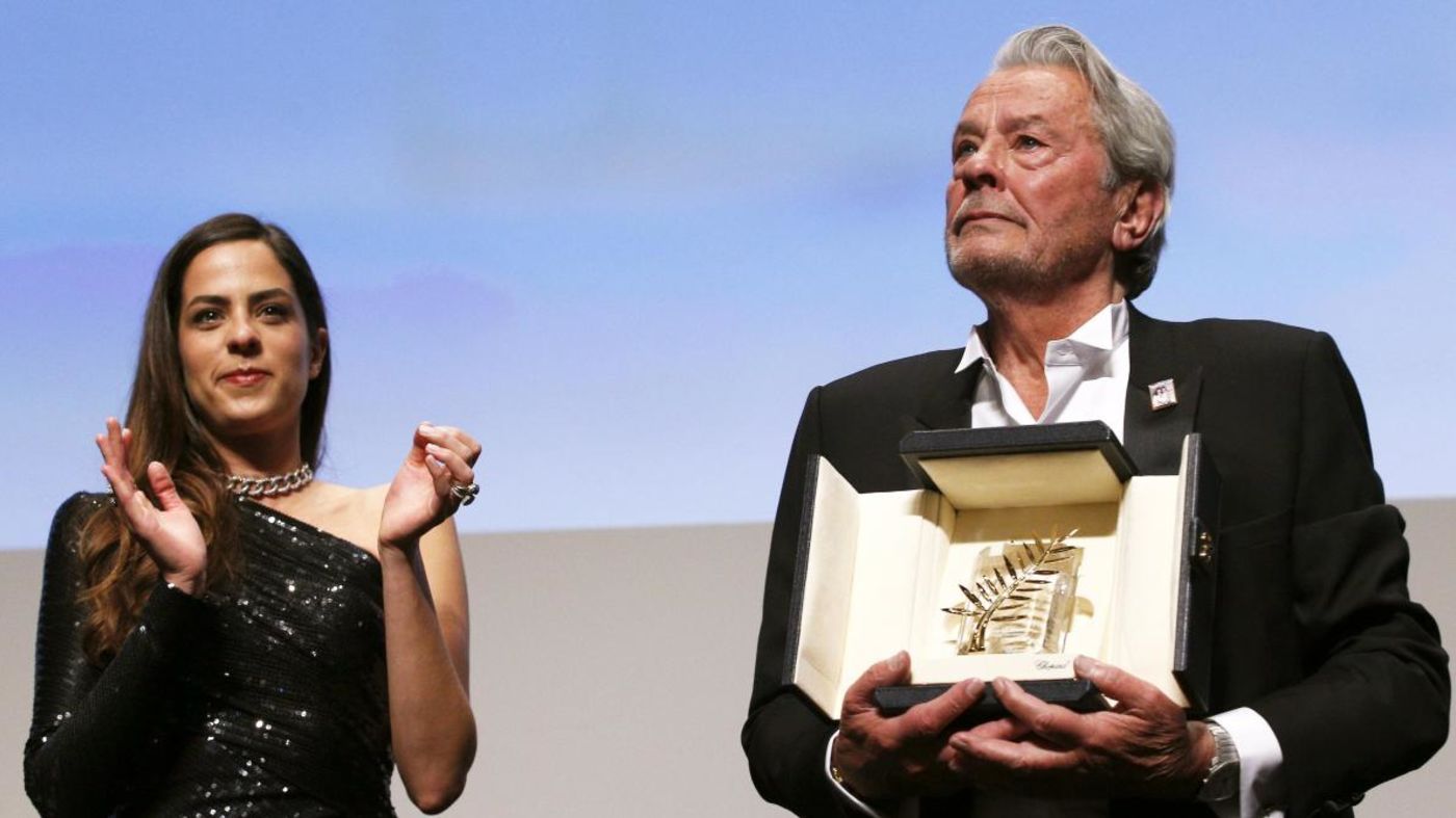 Alain Delon reçoit une palme d'or d'honneur, Cannes 2019