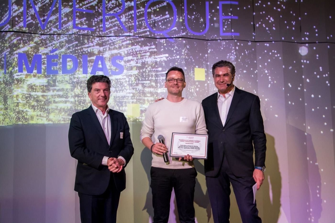 Remise du prix de l'initiative numérique du Groupe Audien à Imparato