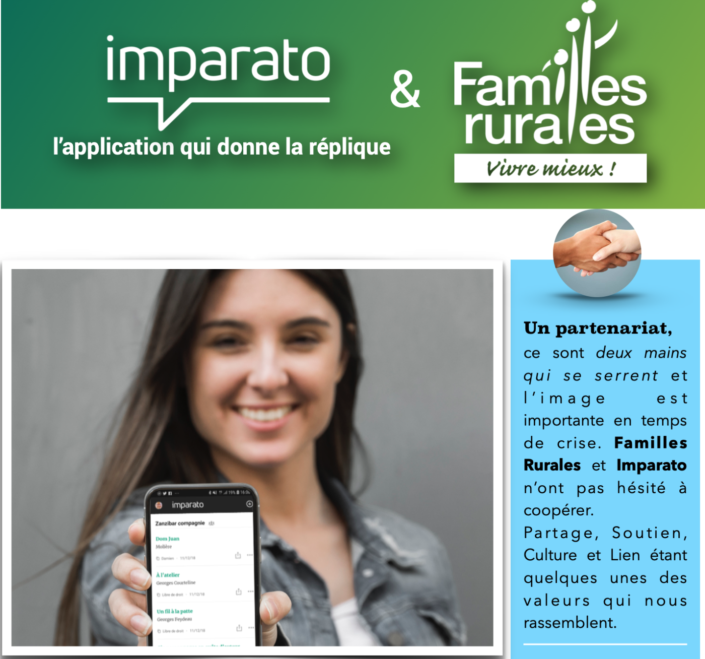 Partenariat Imparato et Famille Rurales