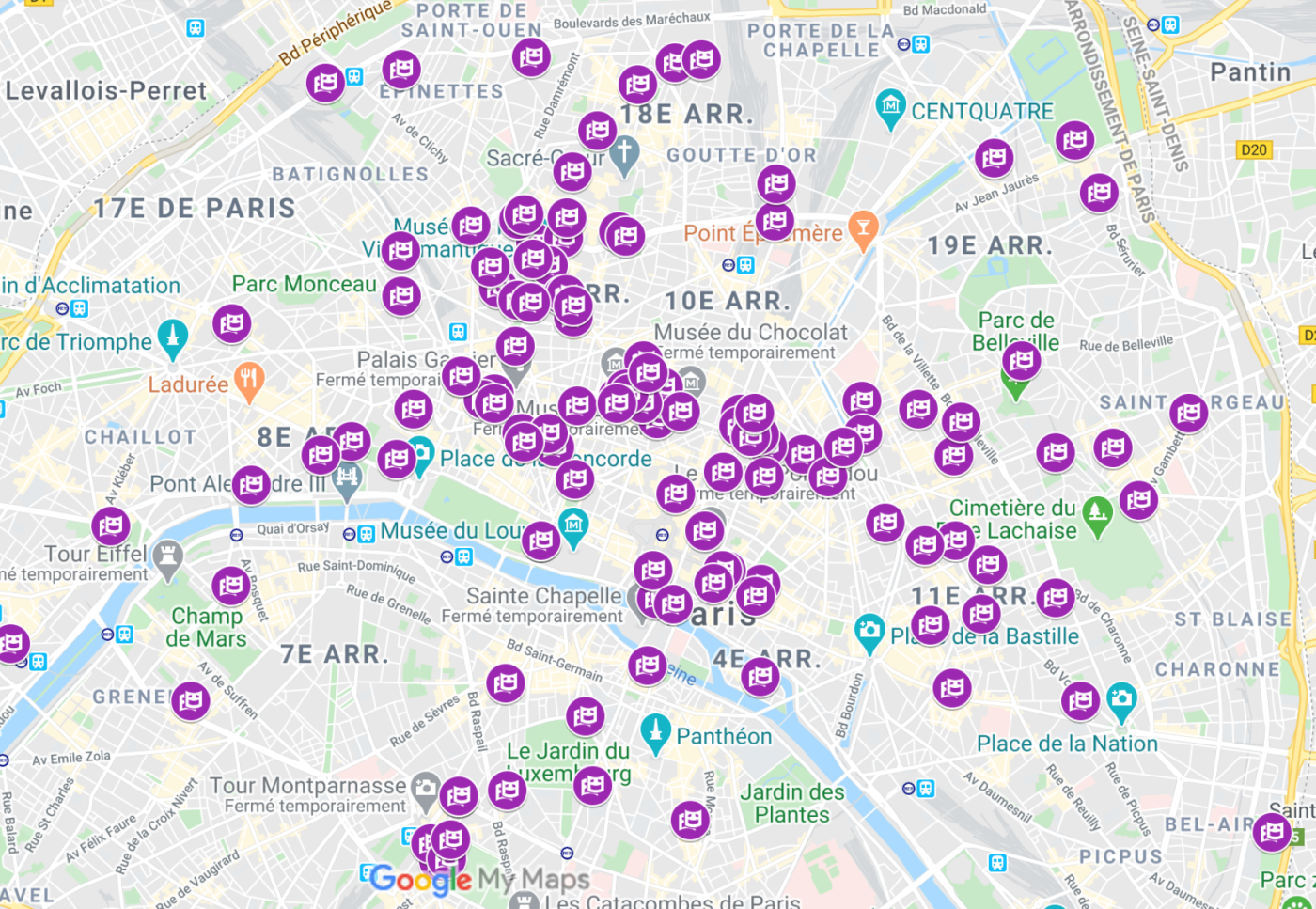 Plan Des Places Theatre Des Nouveautes Paris Carte des théâtres à Paris — Imparato