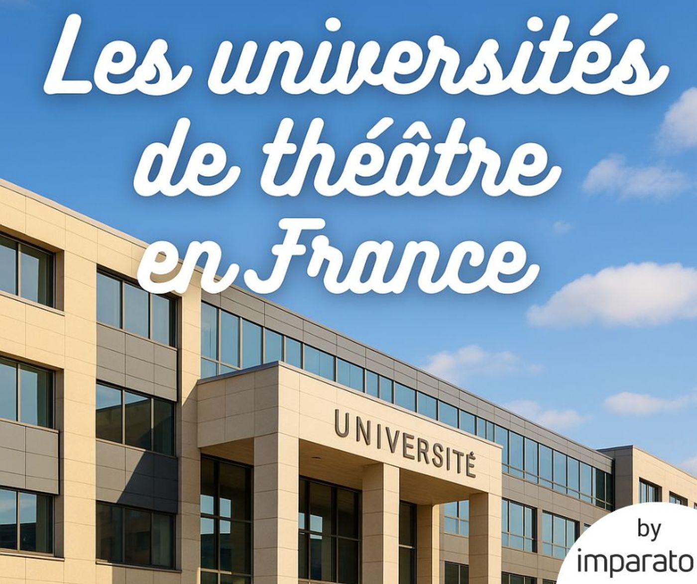 Les universités de théâtre en France