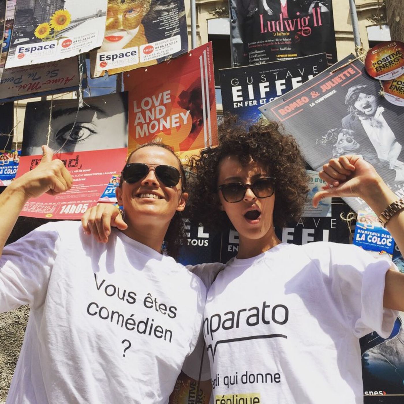 Nos 2 Imparato-girls pendant le Festival d'Avignon 2018