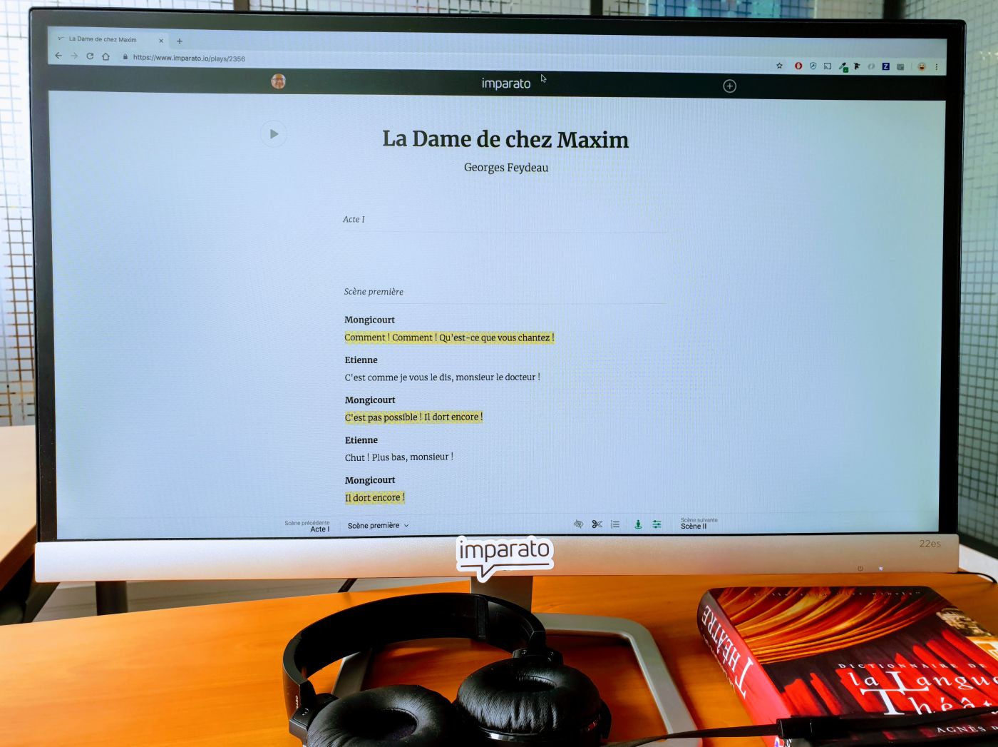 Imparato sur ordinateur