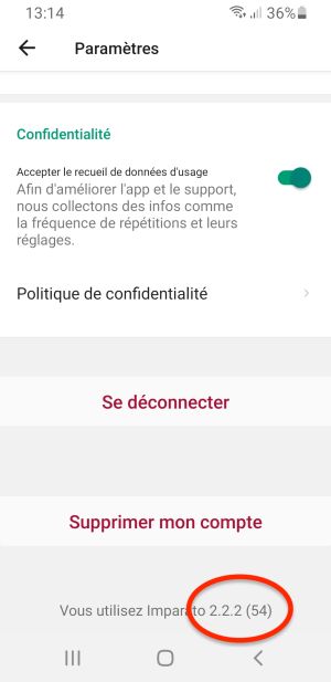 how to find the version number of the application