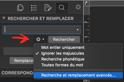 word replace italics with parentheses 2