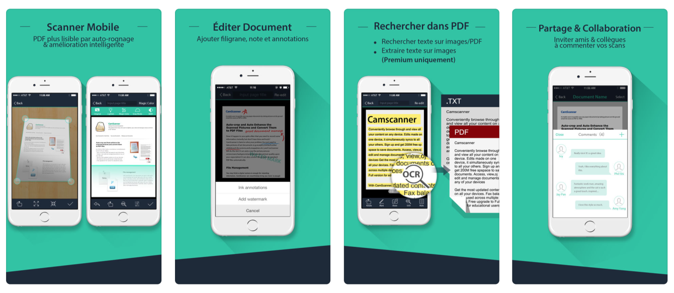 CamScanner screenshots