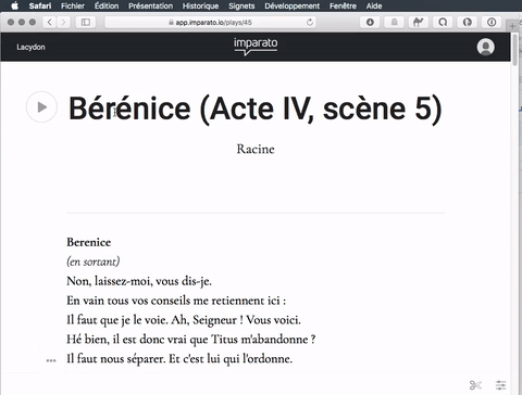 Comment utiliser la lecture automatique Imparato avec Safari