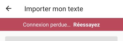 Problème d'envoi depuis l'application
