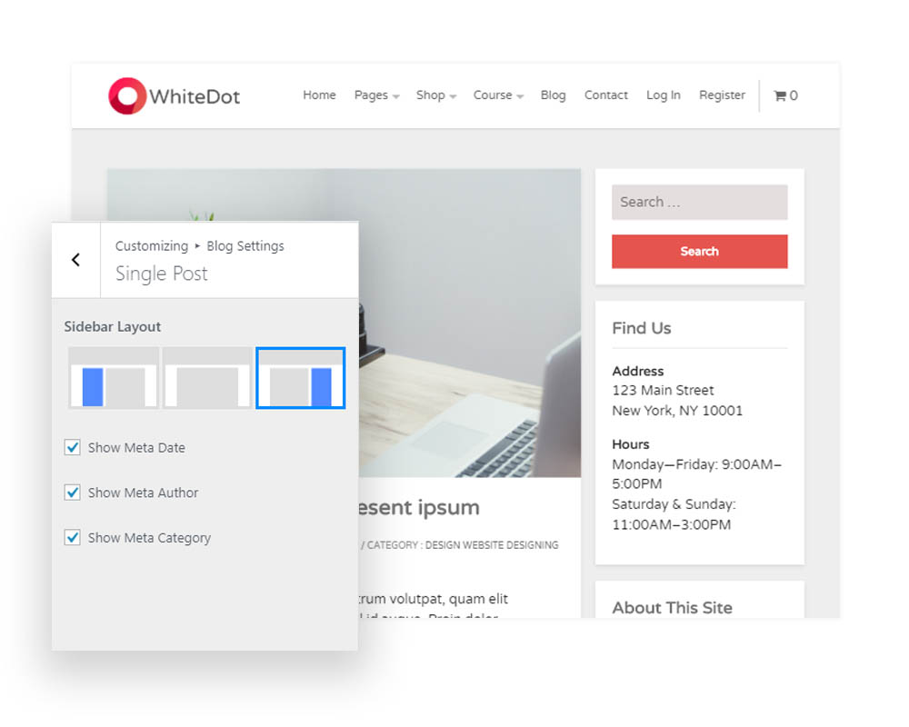 Theme Customizer in Action