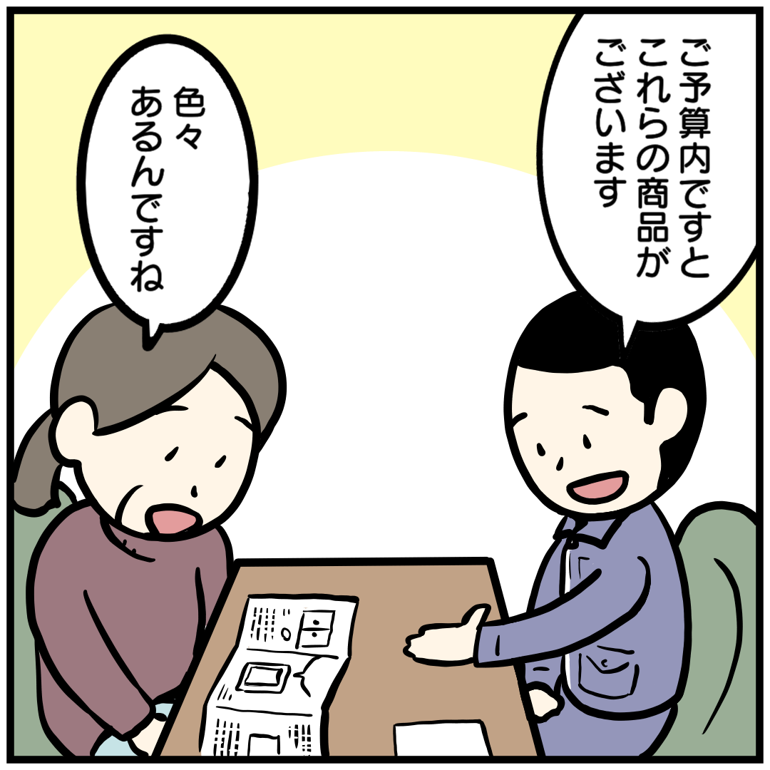 見本の提示