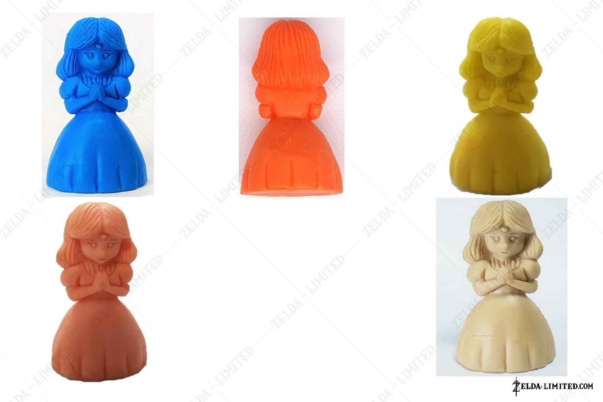 unpainted set 2 figure zelda