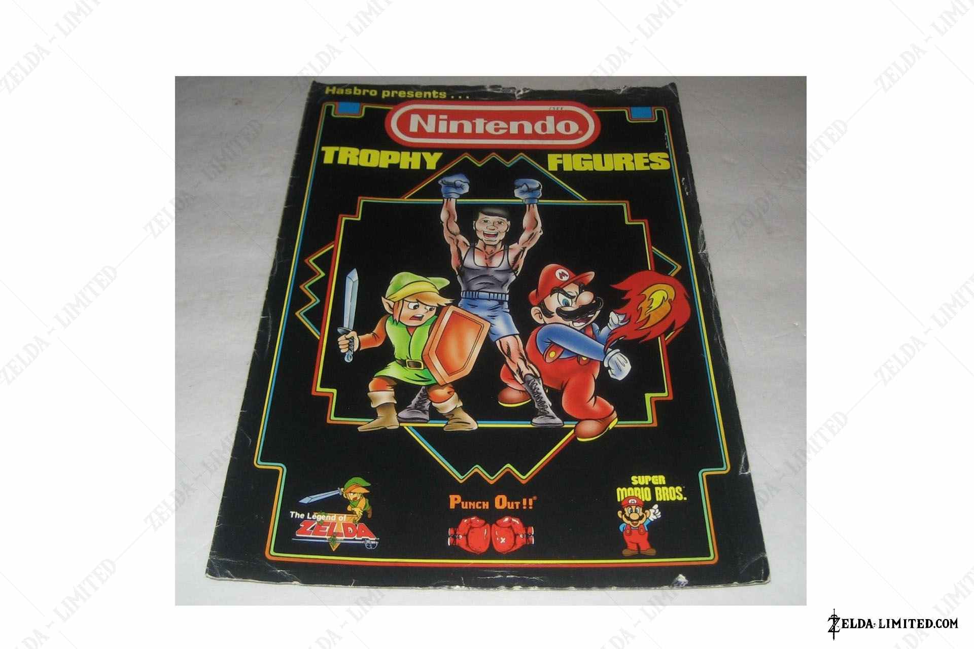 display presents nintendo trophy figures
