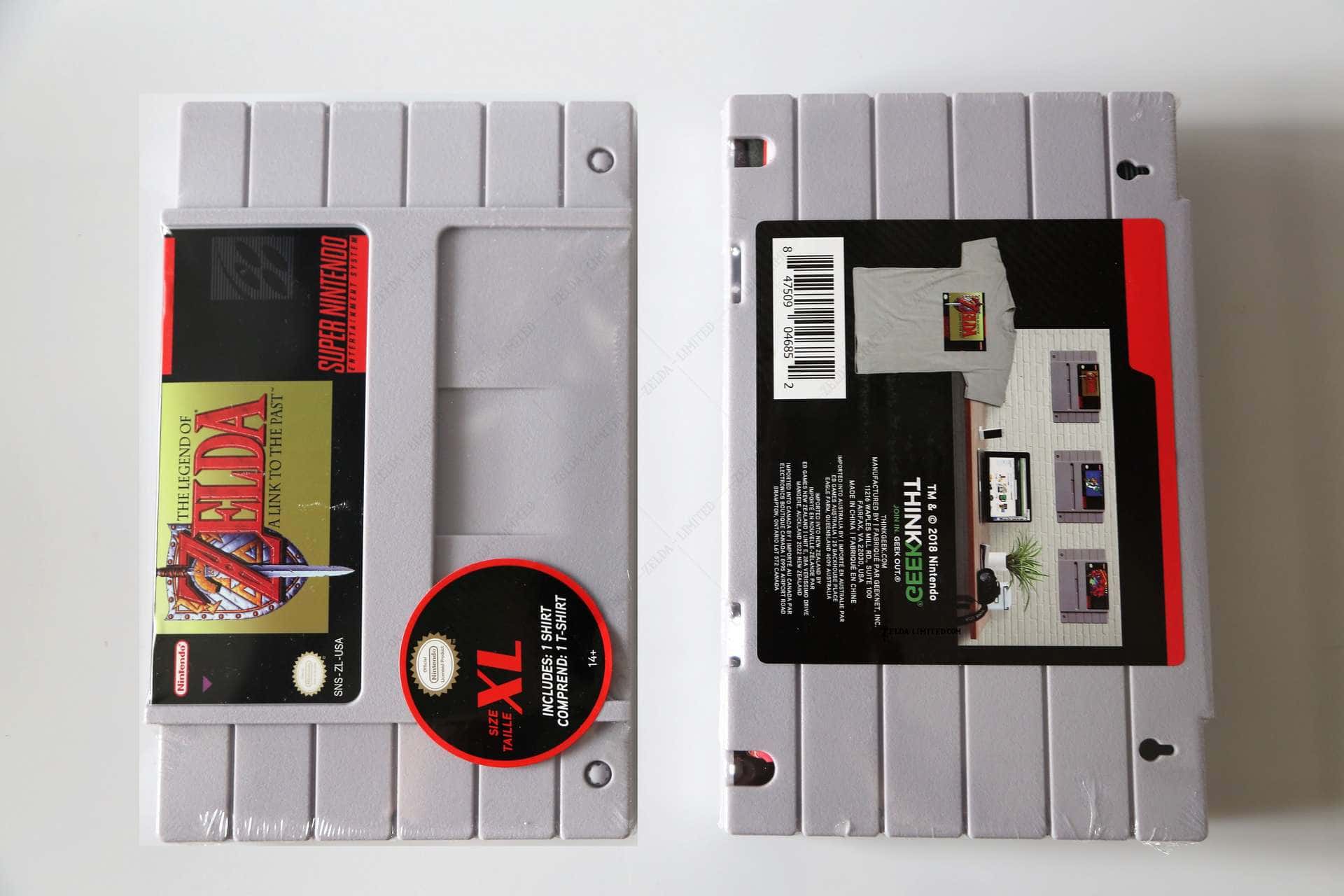 game cartridge case with t-shirt