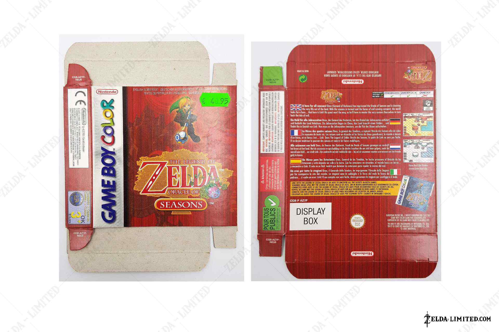 oracle of seasons display box
