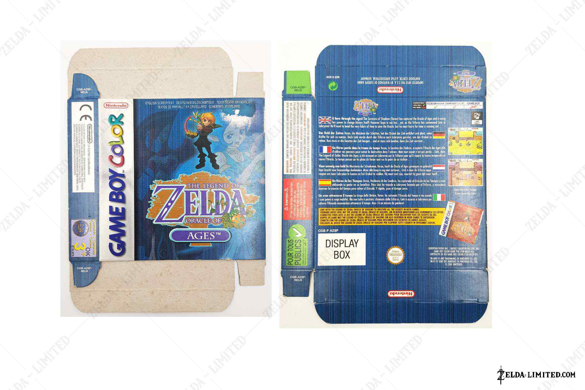 oracle of ages display box