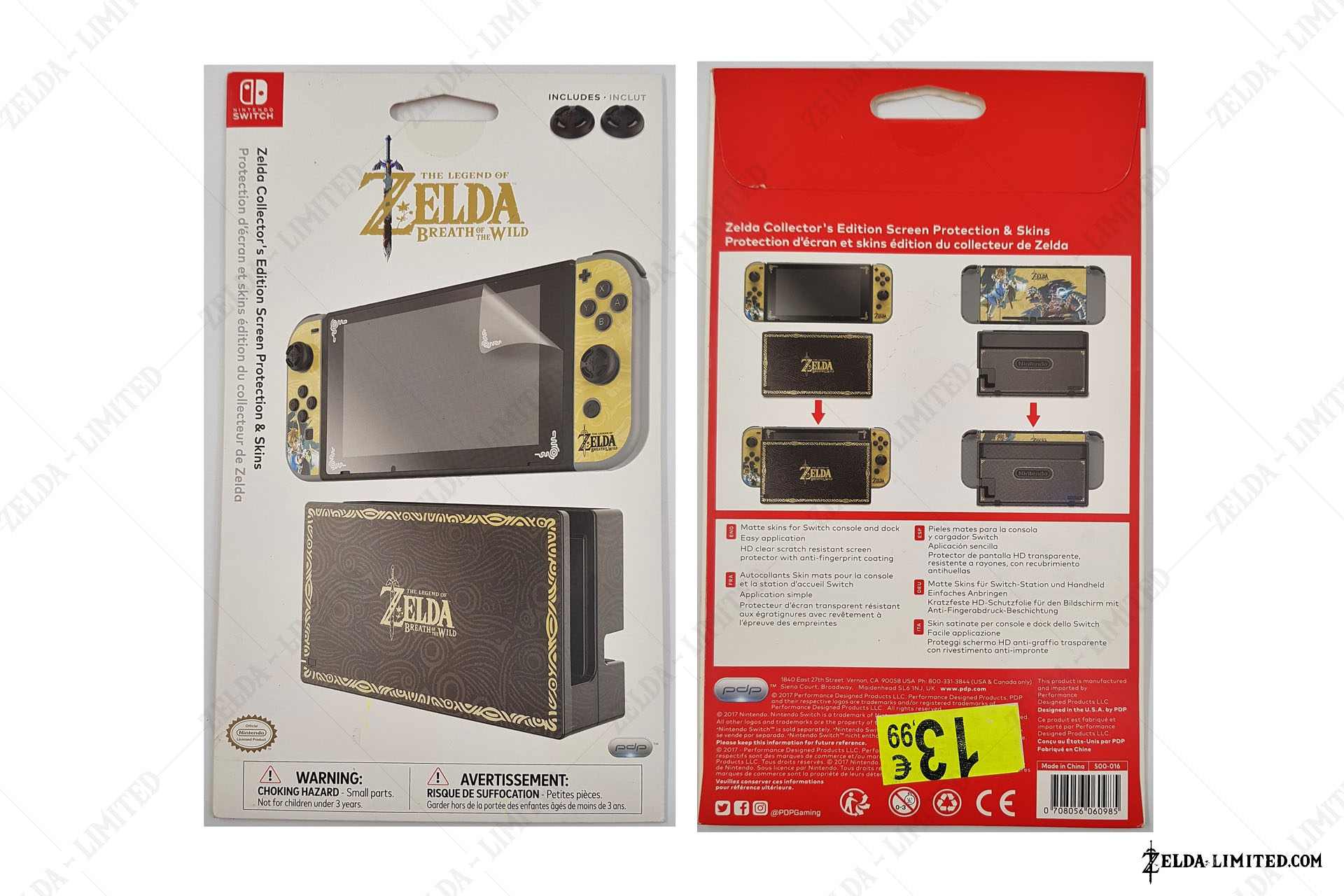 Zelda collector's edition screen protection & skin