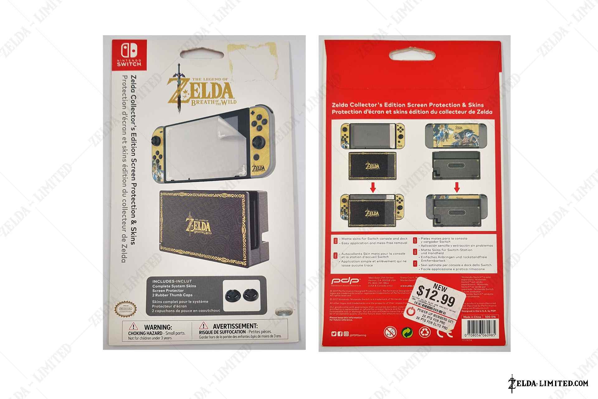 Zelda collector's edition screen protection & skin