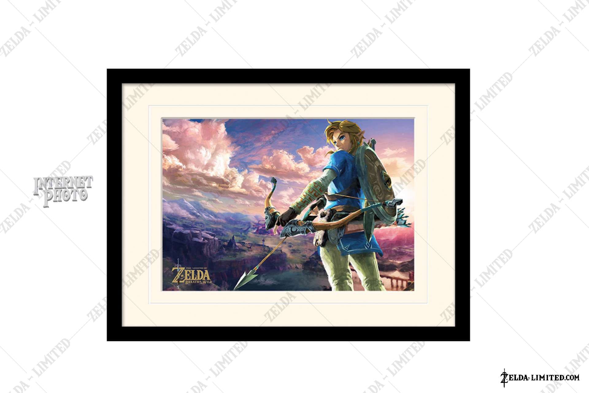 Hyrule Scene Landscape & Framed 30 x 40cm id MP11969P