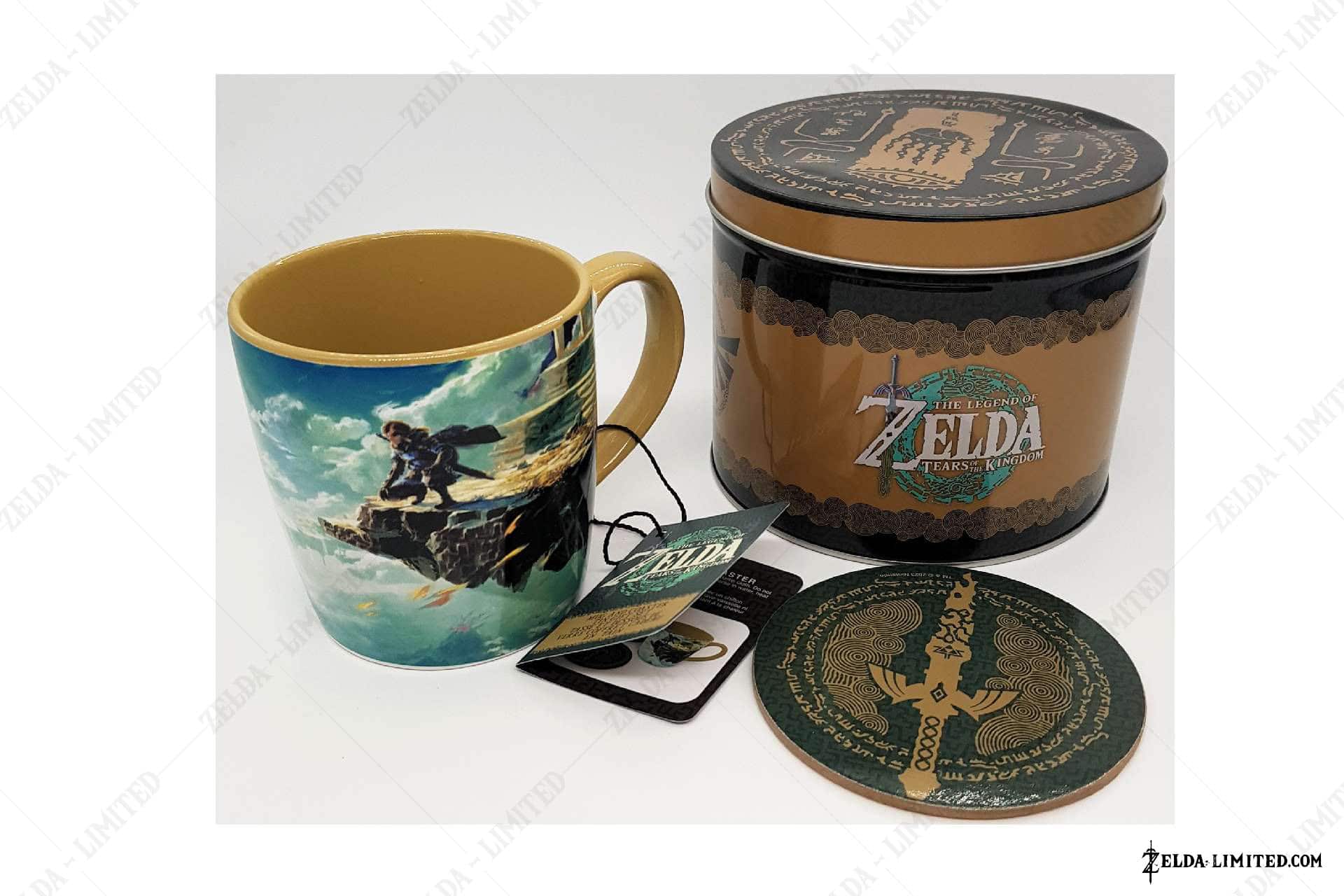 mug and coaster tin gift set