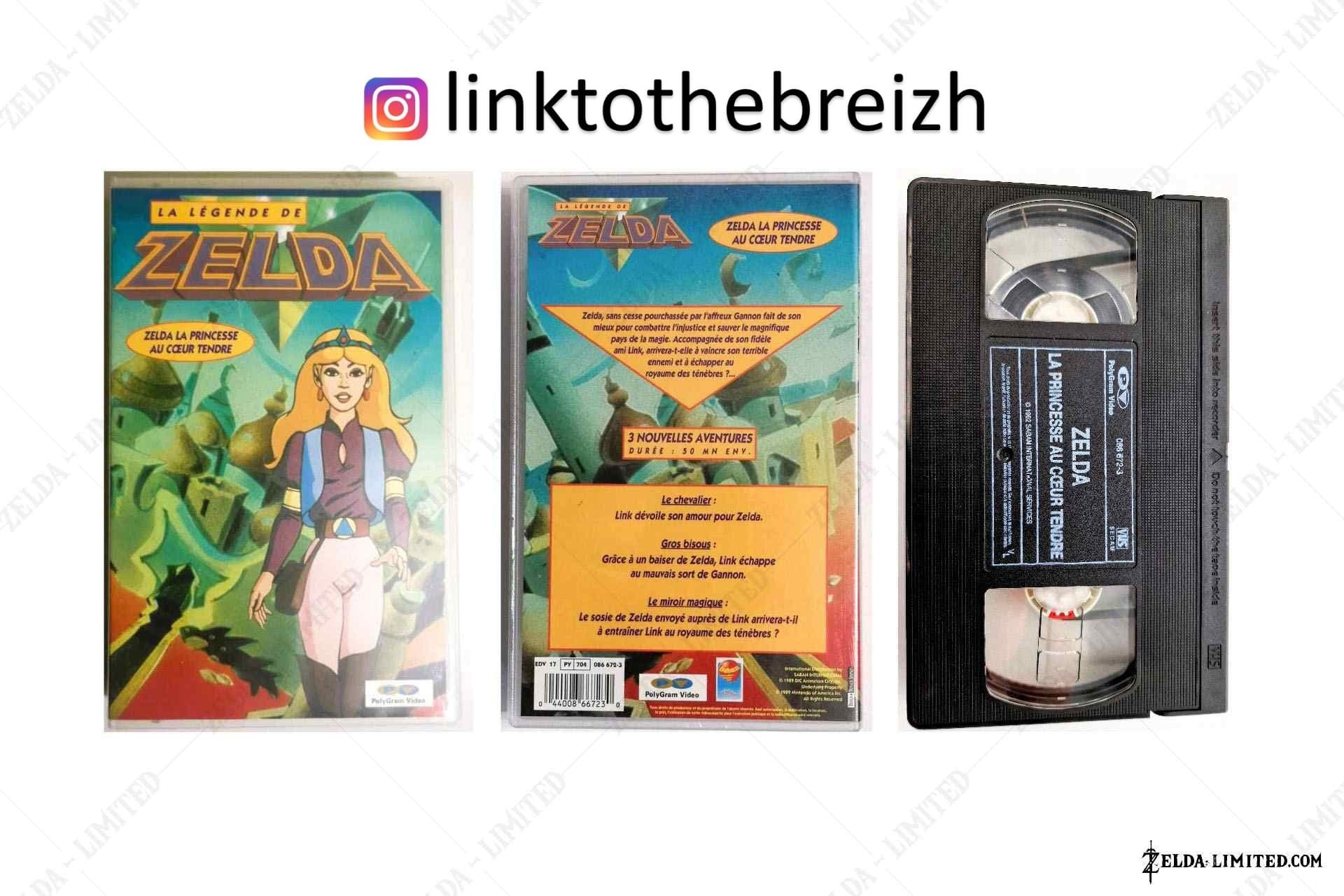 vhs zelda la princesse au coeur tendre