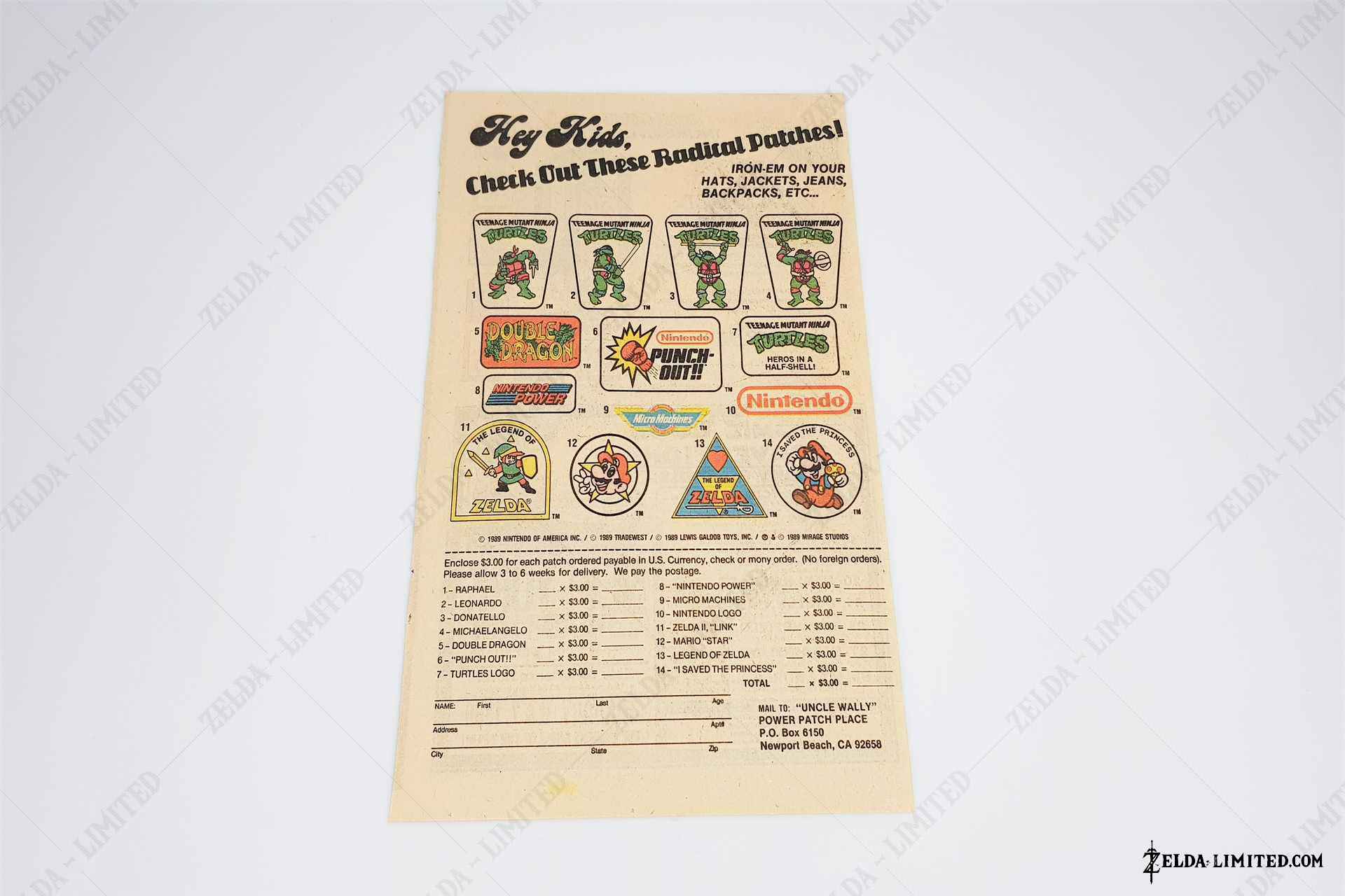 for buy patch zelda1 and 2