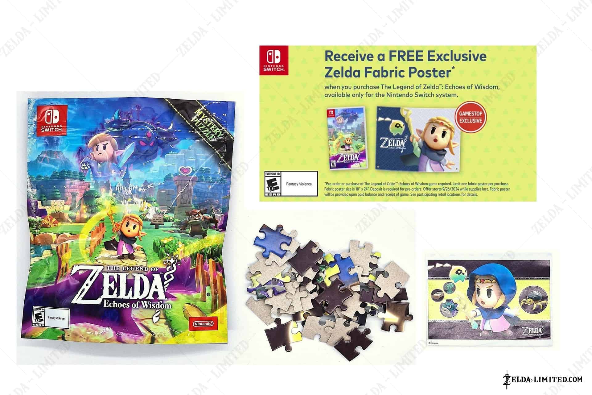 zelda fabric poster
