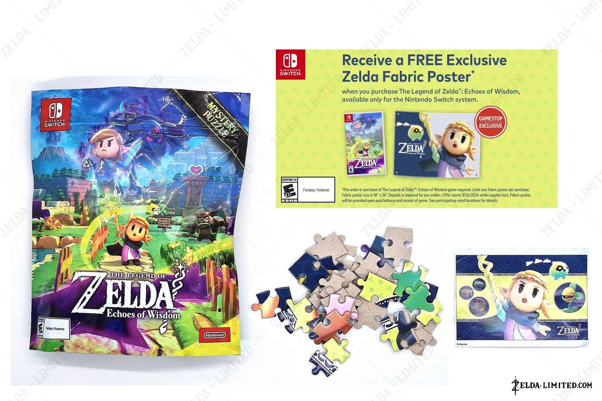 zelda fabric poster