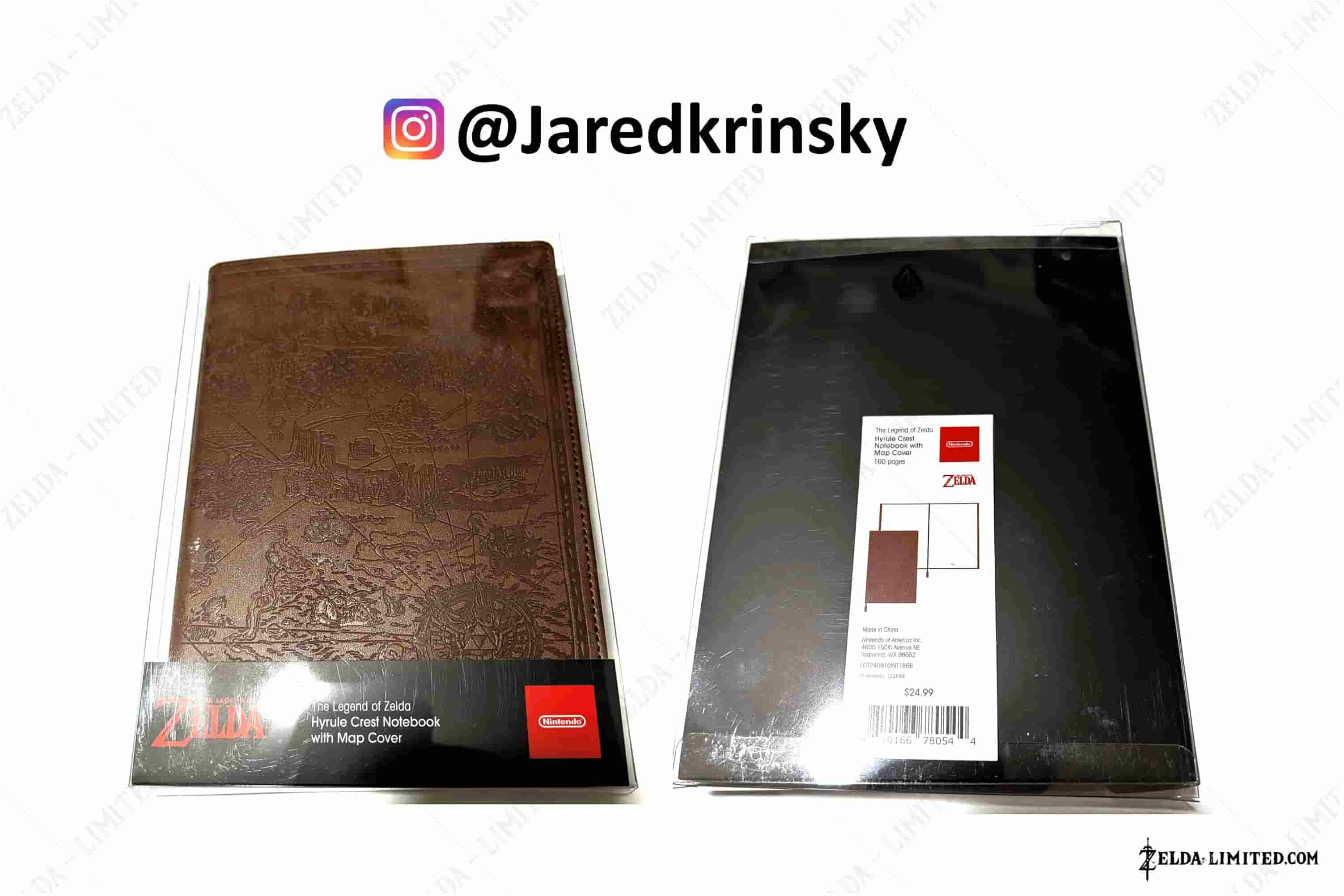 Hyrule Crest Notebook with Map Coverk