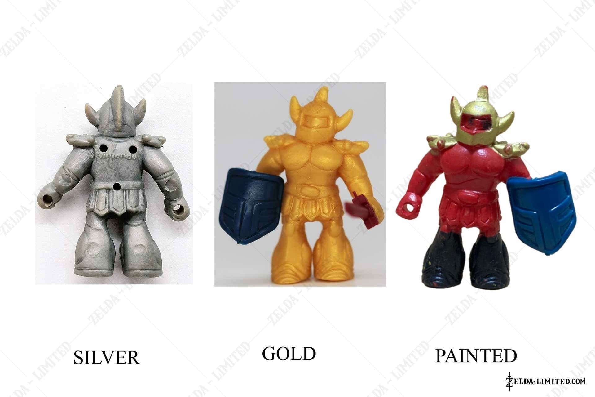 iron knuckle figures silver gold painted