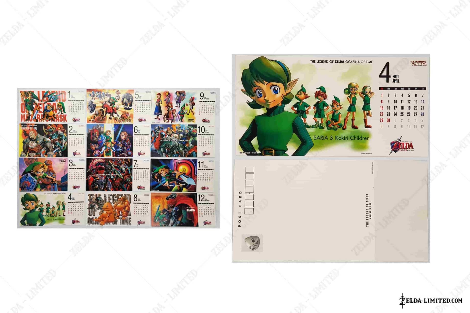 April postcard calandar