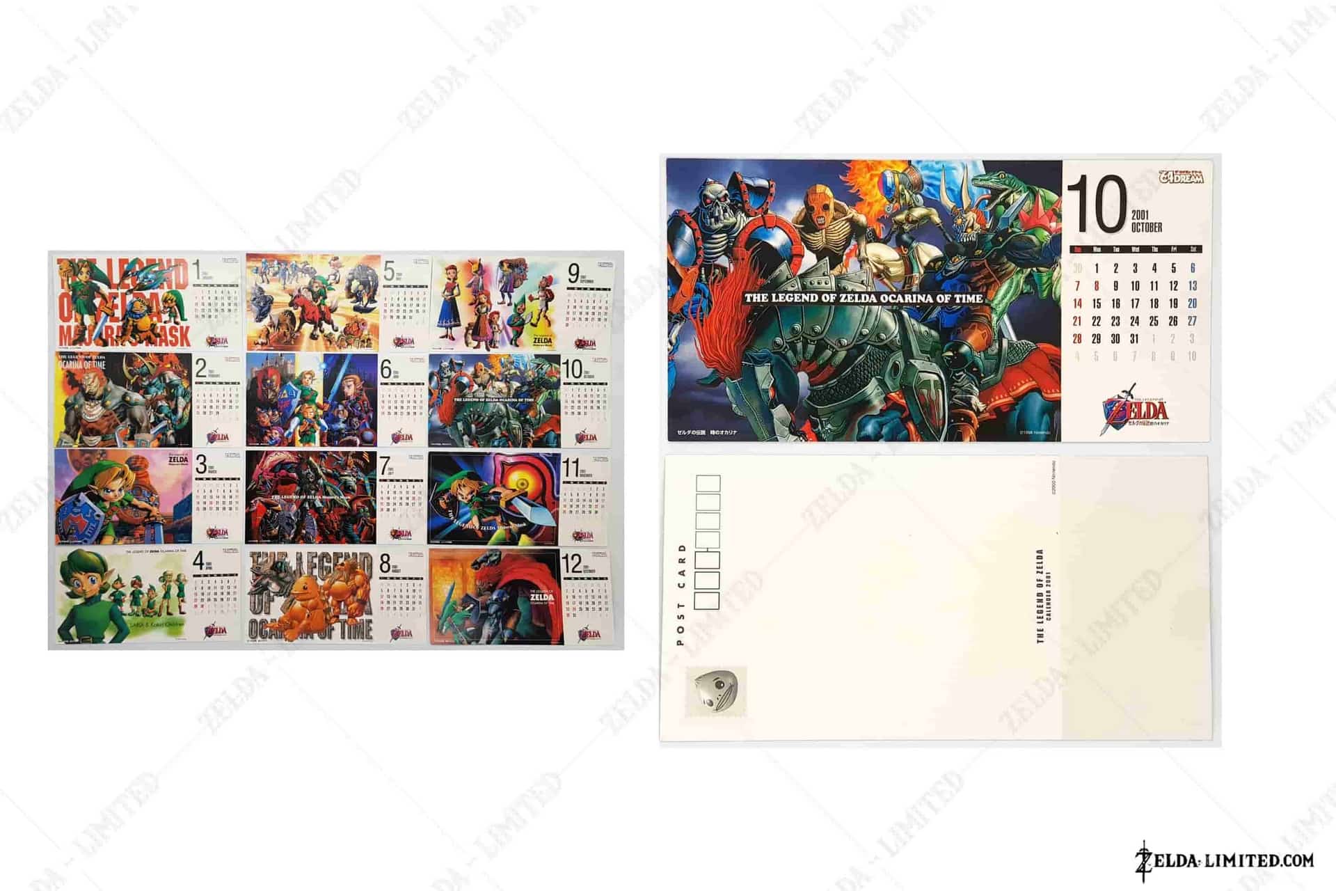 October postcard calandar