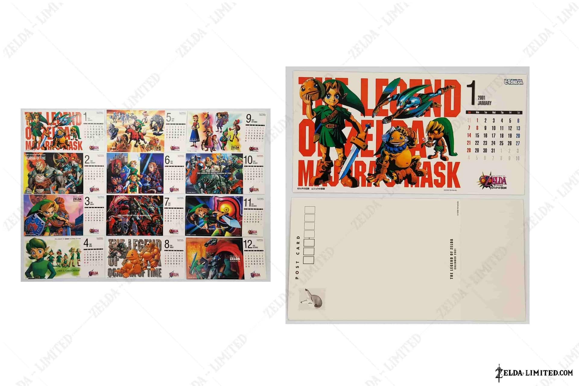 January postcard calandar